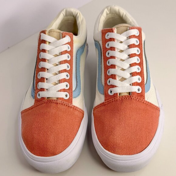 Women's 9.5 Vans Old Skool‎ Platform Multicolor Twill Pastel Sneaker Shoes - Picture 11 of 11